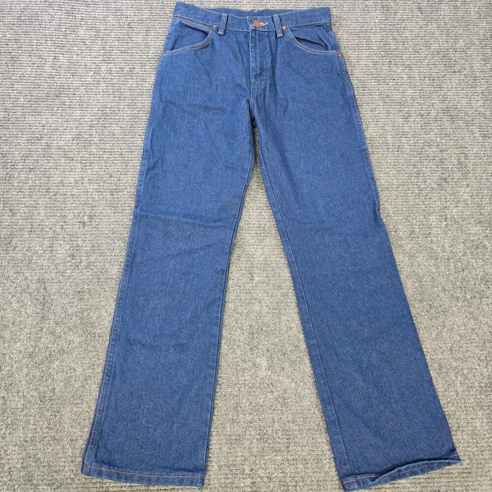 Wrangler 13MWZ Cowboy Cut Girls 16 Reg 28x30 Blue Western Jeans Youth Vintage